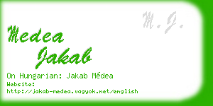 medea jakab business card